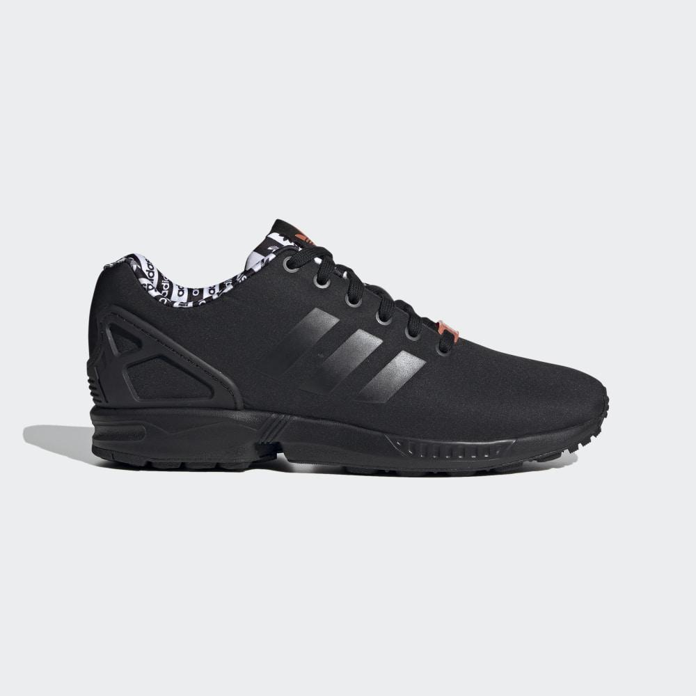 Adidas Men's ZX Flux Originals Shoes Black/Coral Ireland EG8776